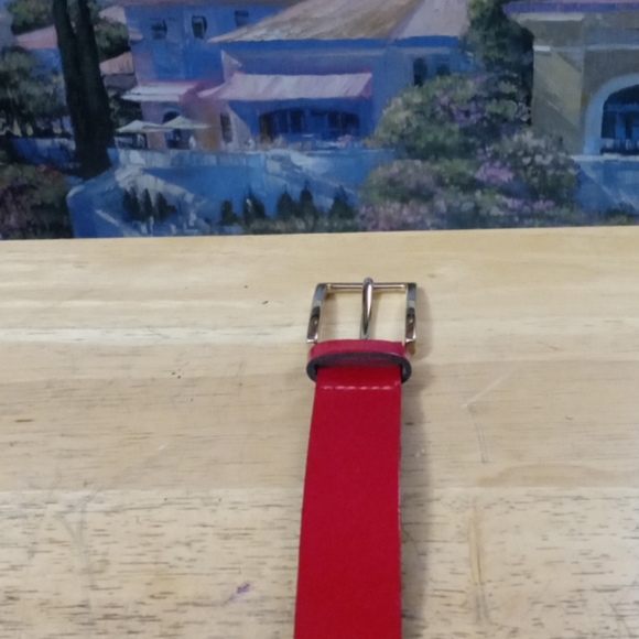🇬🇧Express Vintage Made in England Red Belt Small,Fits 28-33,New!! Nice Gift. - Picture 11 of 15